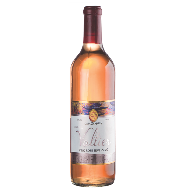 Vino Rosado Valtier Semi Seco Casa Grajales X 750 Ml