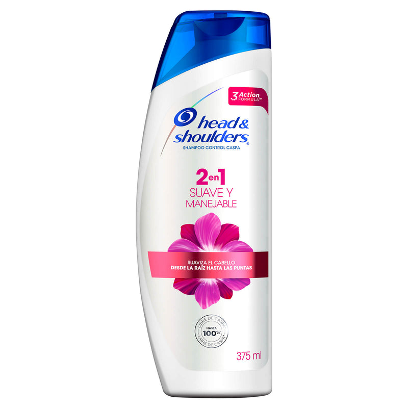 Shampoo Head Shoulders 2 EN 1 Suave y Manejable