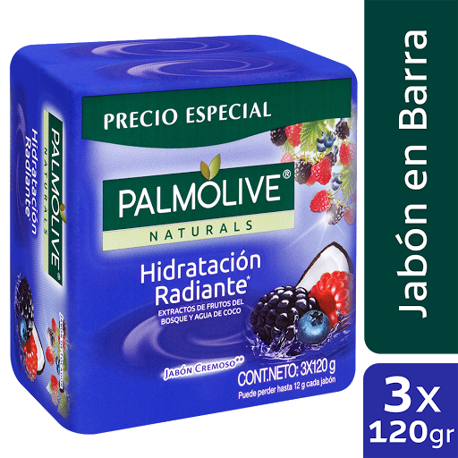 Jabón Palmolive Hidratación Radiante 125 Gramos X 3 Unidades