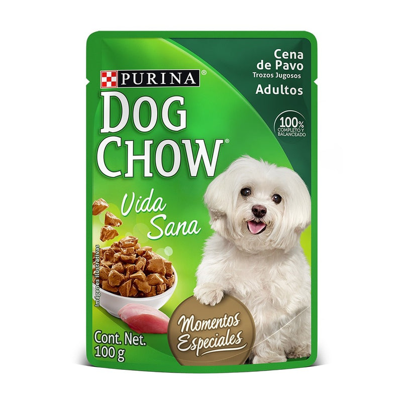 Dog Chow Trozos Jugosos Cena de Pavo Sobre x 100 gramos