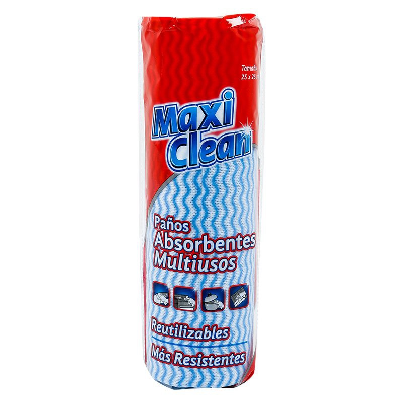 Paños Absorbentes Maxi Clean Rollo X 50 Unidades