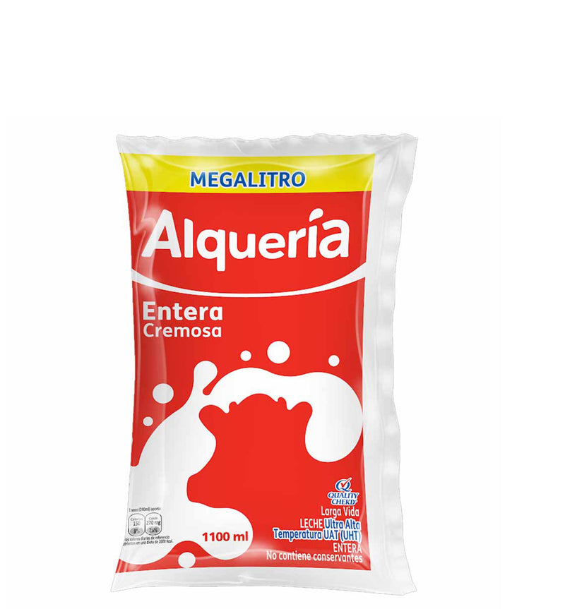 Leche Entera Alqueria Megalitro X 1100 ml
