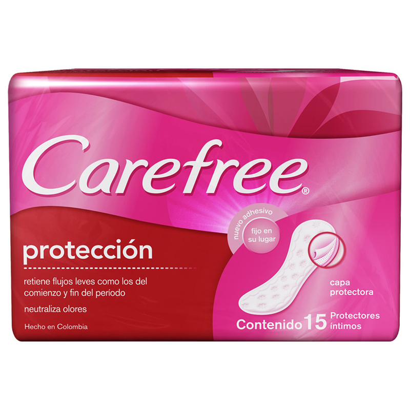 Protectores Diarios Carefree Protección X 15 Unidades