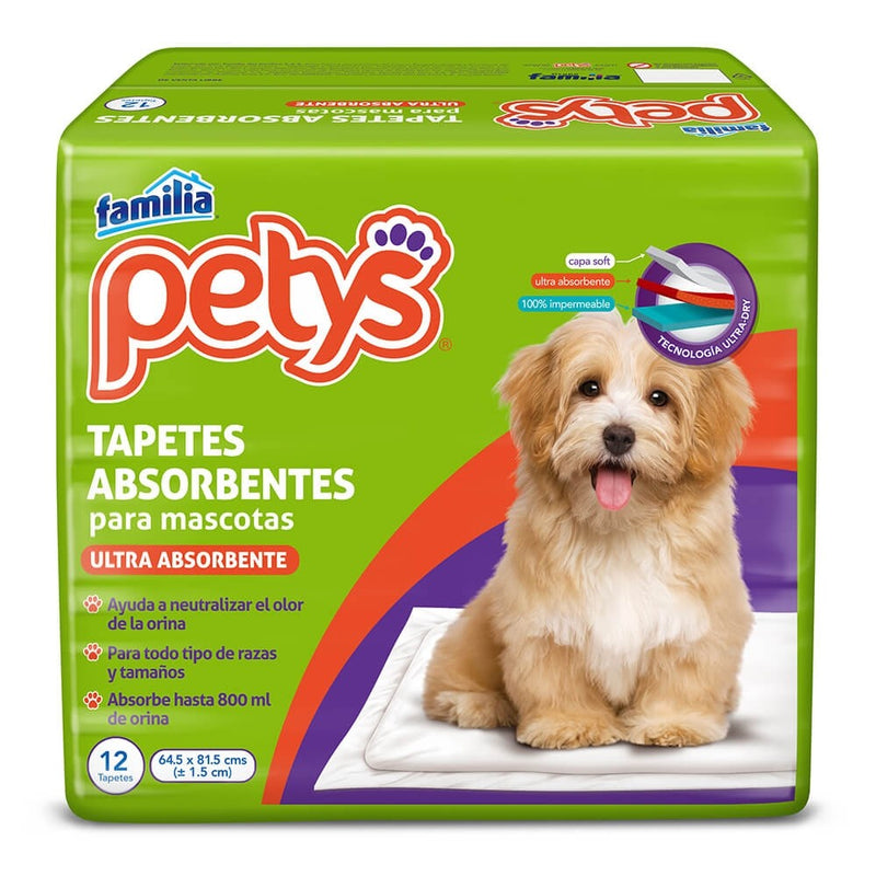 Tapetes Absorbentes Petys X 12 Unidades