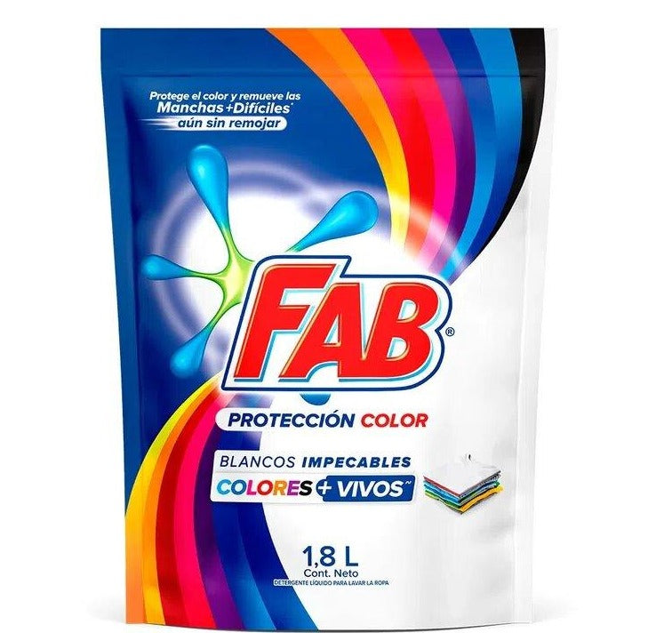 Detergente Liquido Fab Protección Color