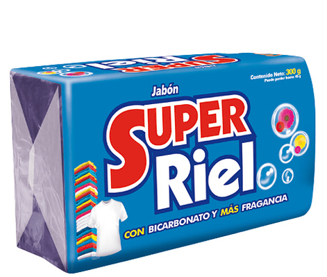 Jabón Super Riel con Bicarbonato X 400 Gramos