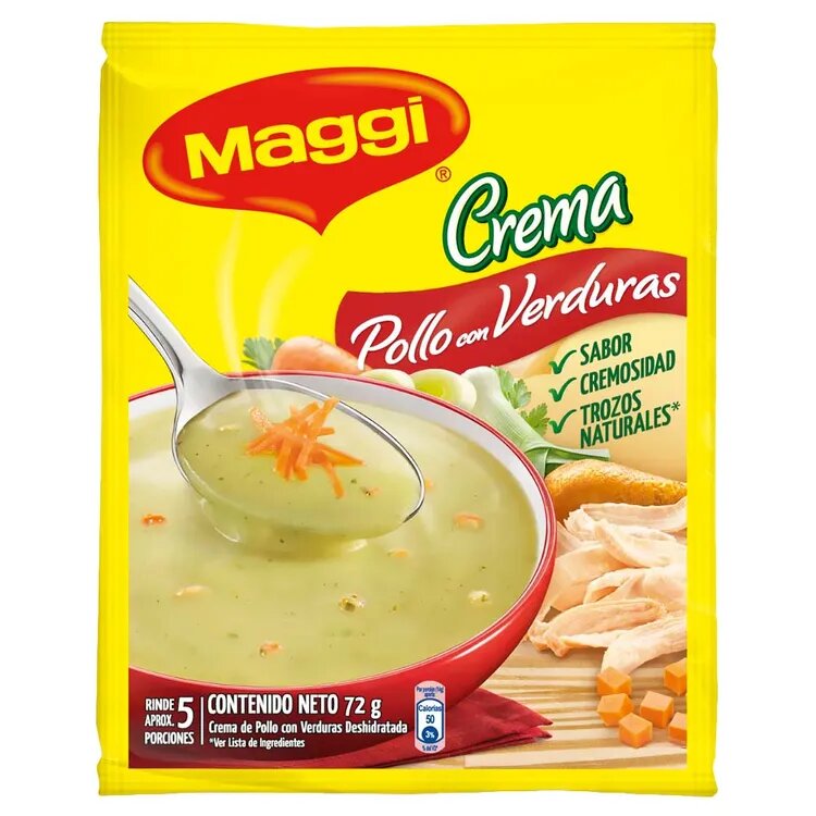 Crema de Pollo con Verduras Maggi X 72 Gramos