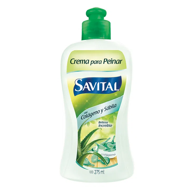 Crema para Peinar Savital con Colágeno y Sábila X 275 Ml