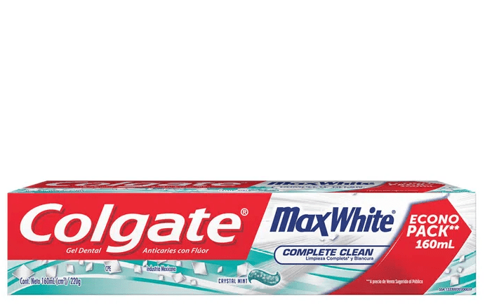 Producto: Pasta dental Colgate Max White x 160ml de PañalesUY