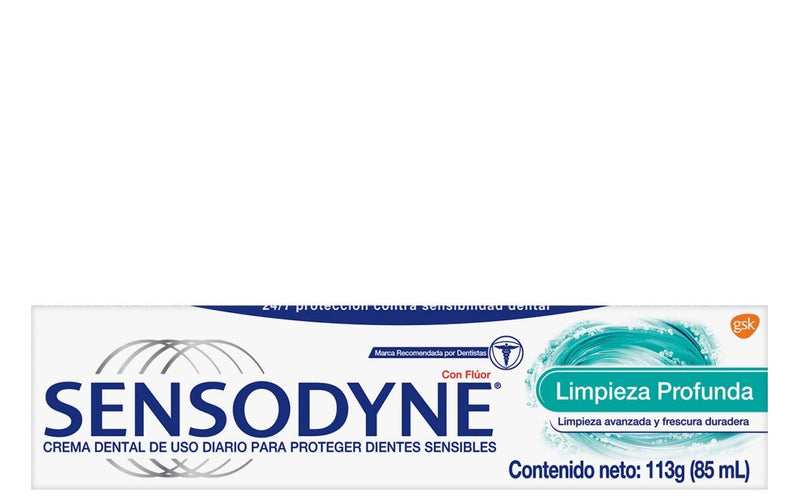 Crema Dental Sensodyne Limpieza Profunda X 90 Gramos