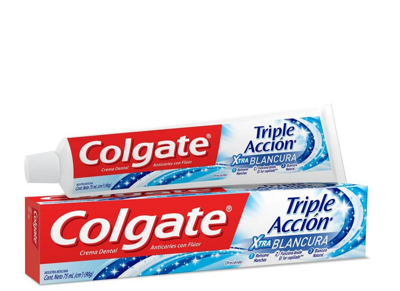 Crema Dental Colgate Triple Acción Xtra Blancura X 60 Ml