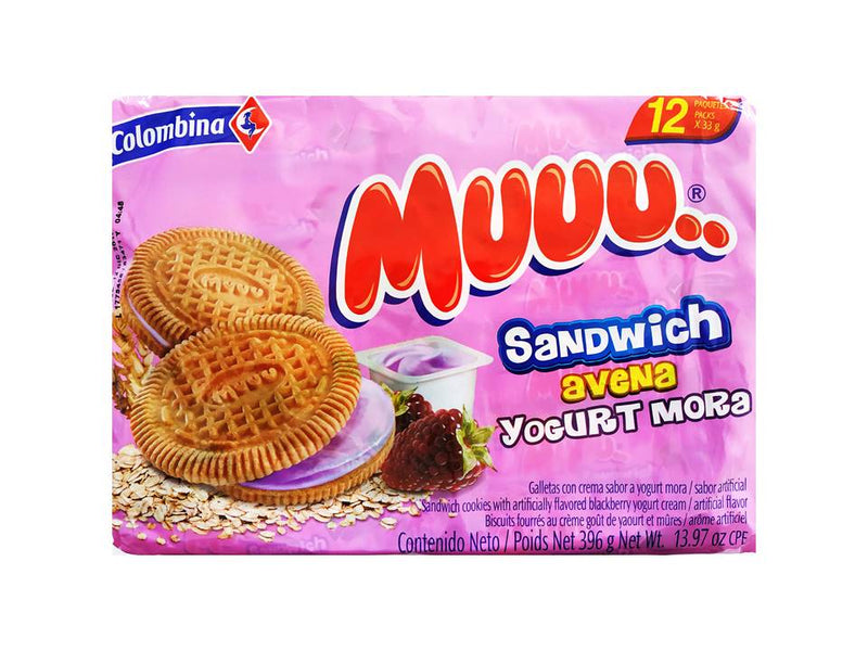 Galletas Muuu Sandwich Paquete X 12 Unidades de 33 Gramos C/u