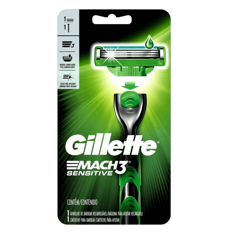 Maquina de Afeitar Gillette Mach3 Sensitive