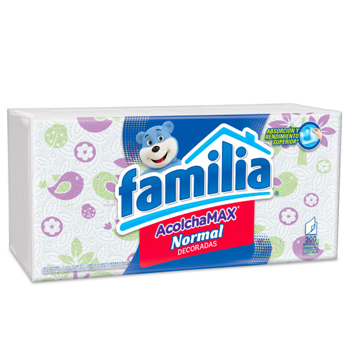 Servilleta Familia Acolchamax Normal X 200 Unidades