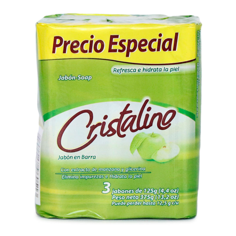 Jabón Cristalino Manzana 125 Gramos X 3 Unidades