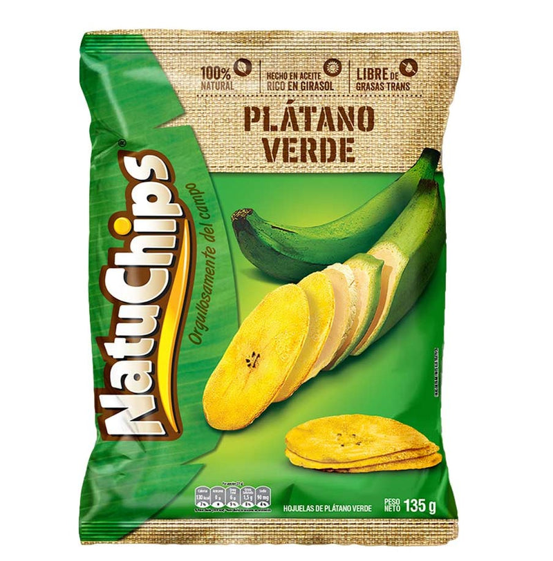 Natuchips Plátano Verde X 135 Gramos