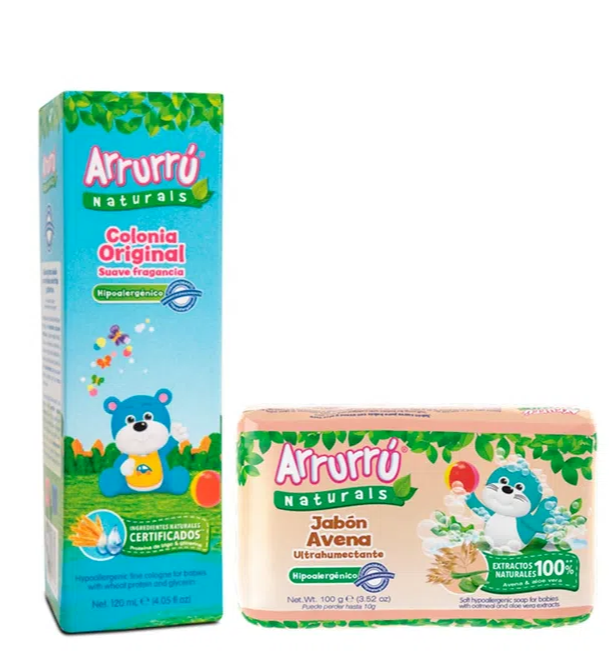 Colonia Original Arruru Niño X 120 Ml + Jabon X 100 Gramos