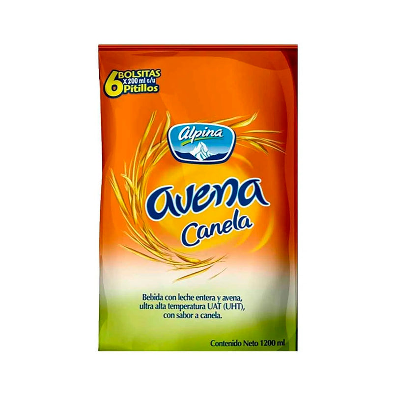 Avena Canela Alpina Bolsa X 6 Unidades de 200 Ml C/u