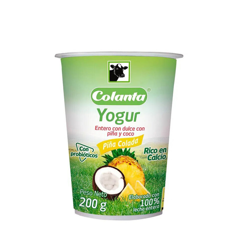 Yogurt Entero Colanta Multisabor X 200 Gramos