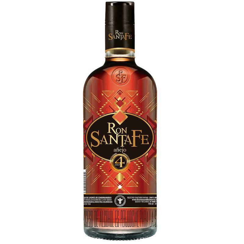 Ron Santa Fe Añejo 4 Años X 750 Ml