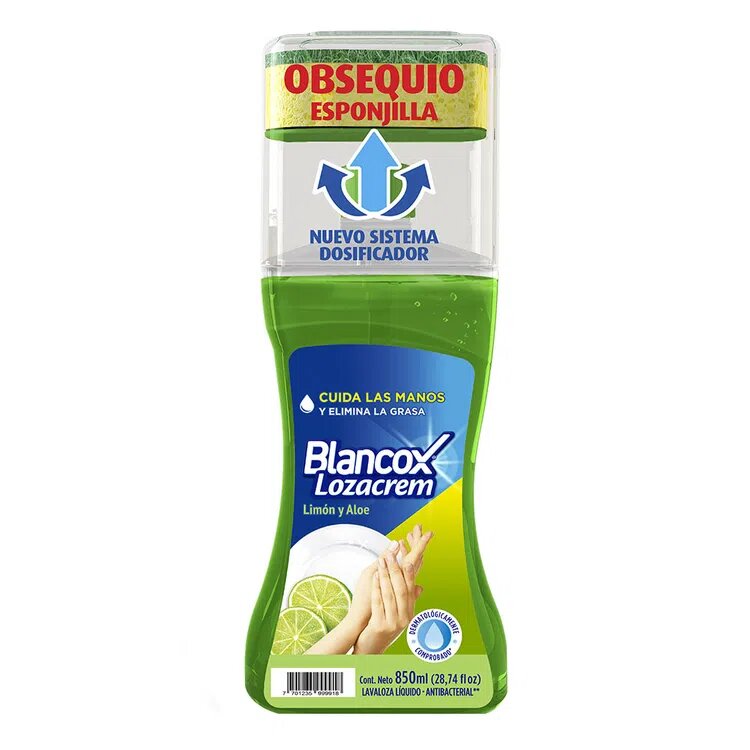 Lavalozas Liquido Blancox Lozacrem Limón y Aloe X 1.5 litros