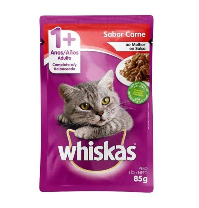 Whiskas Adultos Carne Sobre x 85 Gramos