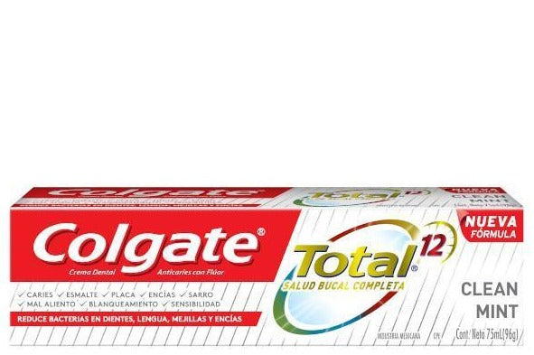 Crema Dental Colgate Total 12 Clean Mint X 75 Ml