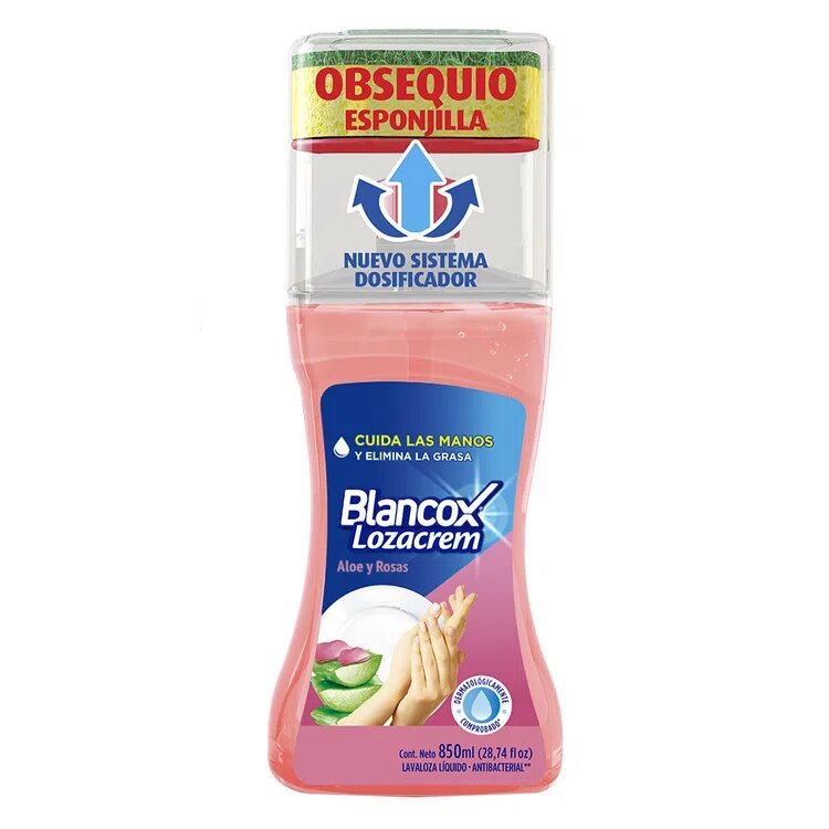 Lavalozas Liquido Blancox Lozacrem Aloe y Rosas X 1.5 lt