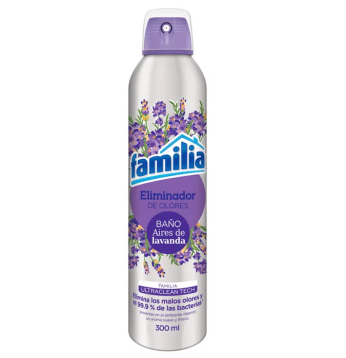 Eliminador de Olores Aires de Lavanda Familia X 300 Ml