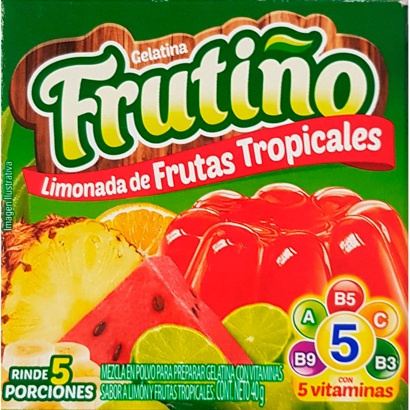 Gelatina Frutiño Frutos Tropicales X 40 Gramos