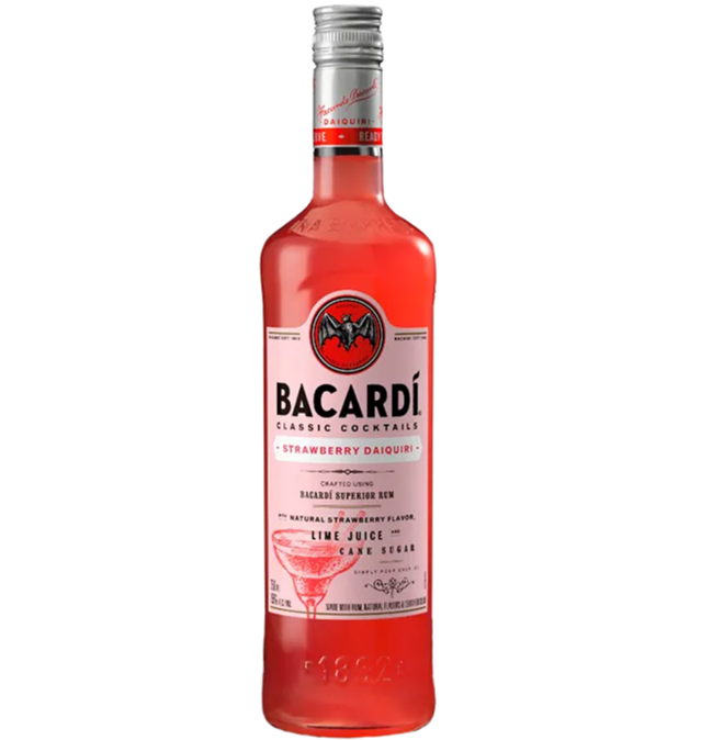 Ron Bacardi Strawberry Daiquiri X 750 Ml