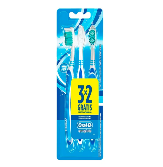 Cepillo Dental Oral B Complete Suave X 3 Unidades