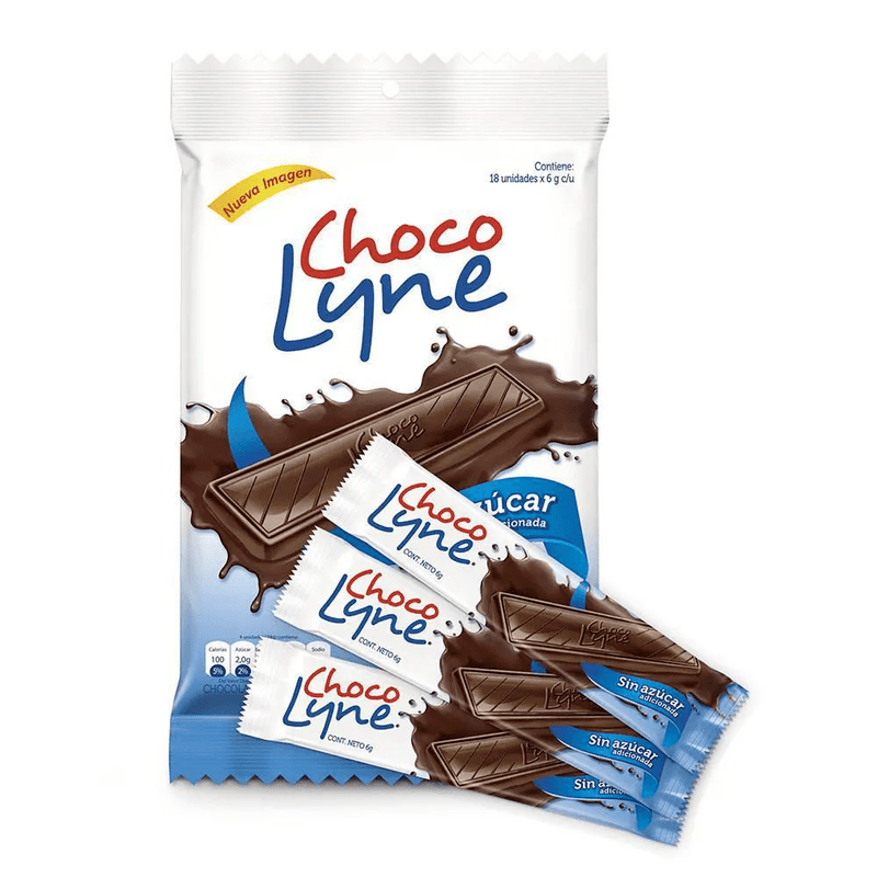 Chocolatina Choco Lyne X 18 Und X 108 Gramos
