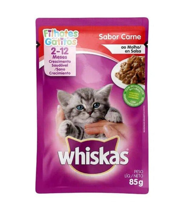 Whiskas Gatitos Carne Sobre x 85 Gramos