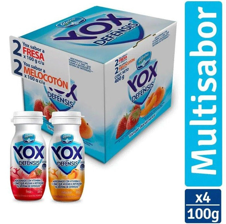 Yogurt Yox Multisabor X 4 Unidades
