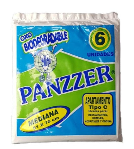 Bolsa Basura Panzzer Tipo C X 6 Unidades de 51 X 76 Cm