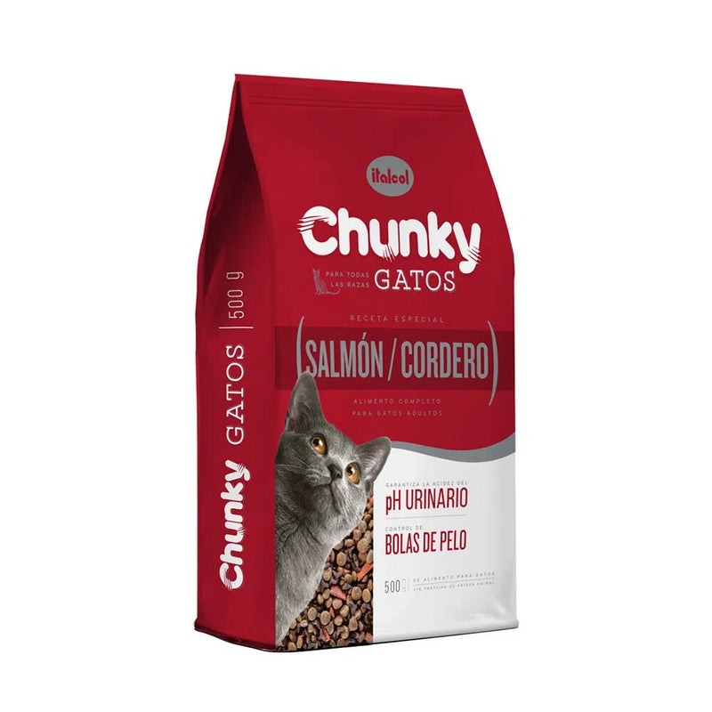 Chunky Gatos Salmón/Cordero X 500 Gramos
