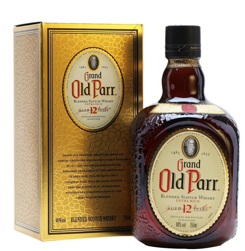 Whisky Old Parr 12 Años Botella x 750 Ml