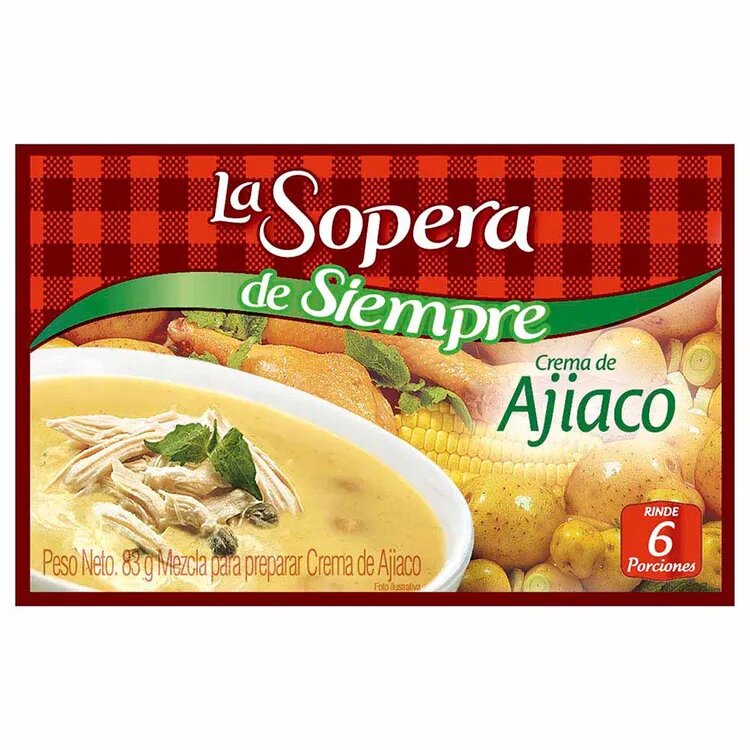 La Sopera Crema de Ajiaco X 83 Gramos