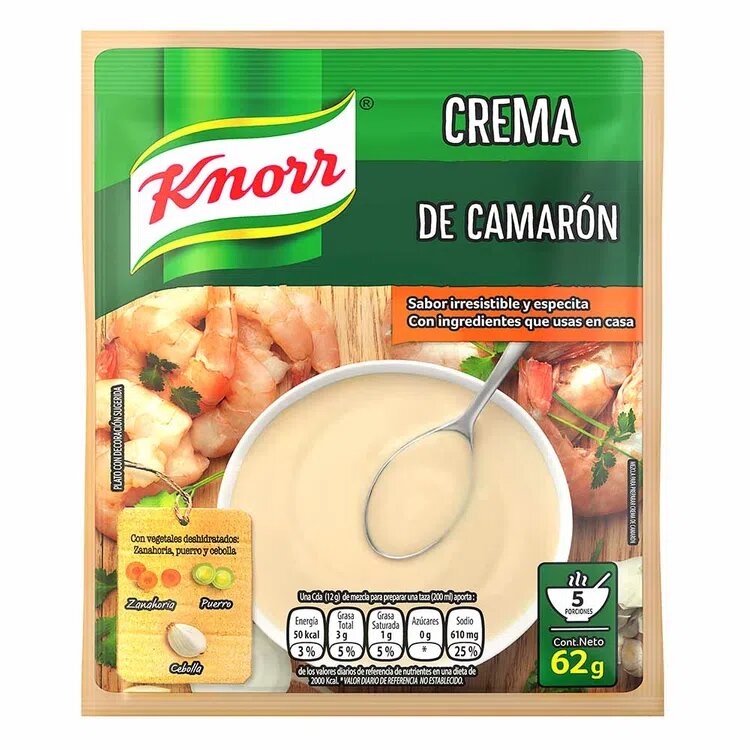 Crema de Camarón Knorr X 64 Gramos