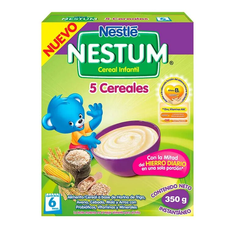 Cereal Infantil Nestum 5 Cereales