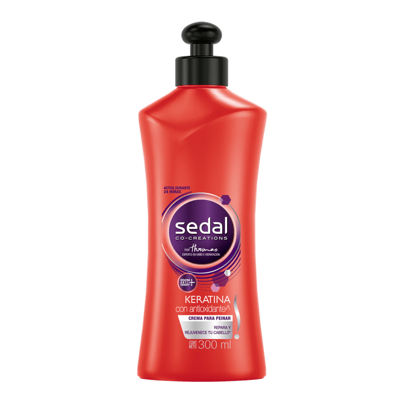 Crema para Peinar Sedal Keratina X 300 Ml