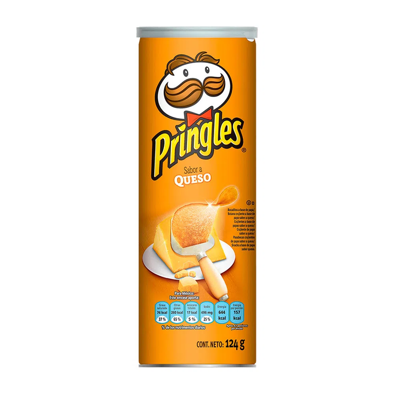Papas Pringles Queso X 124 Gramos