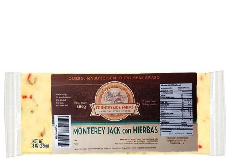 Queso Monterey Jack con Hierbas