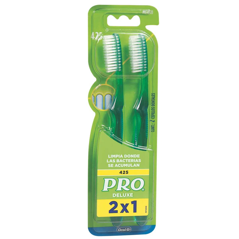 Cepillo Dental Pro 425 Medio X 2 Unidades