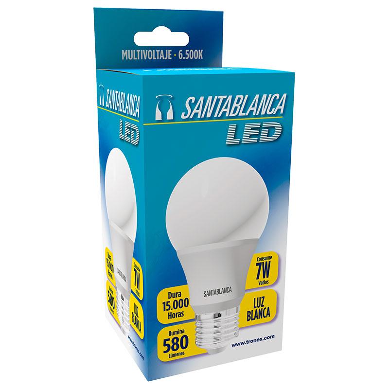 Bombillo Led Santa Blanca 7W