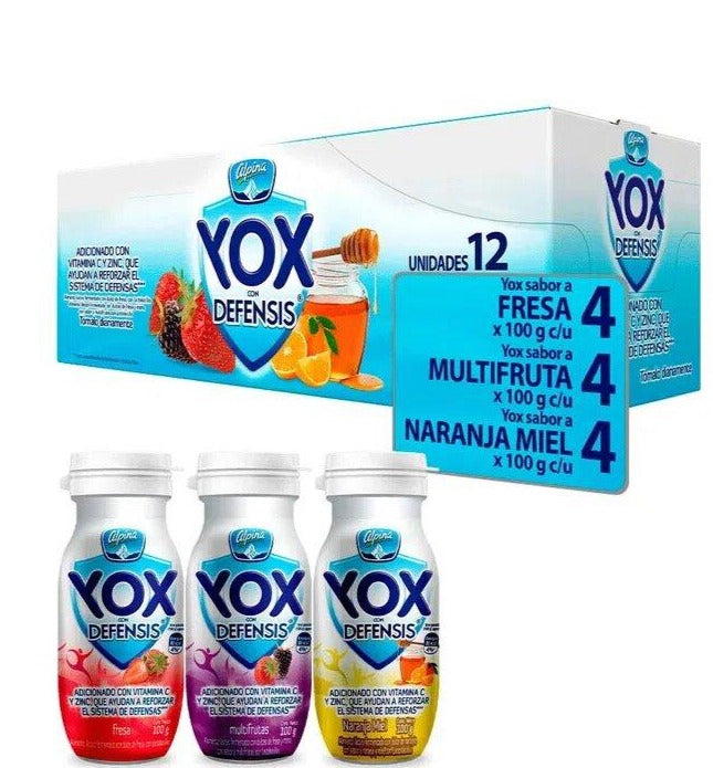 Yogurt Yox Multisabor X 12 Unidades