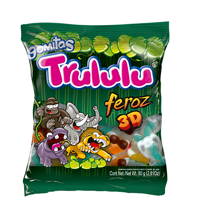 Gomitas Feroz 3D Trululu X 80 Gramos