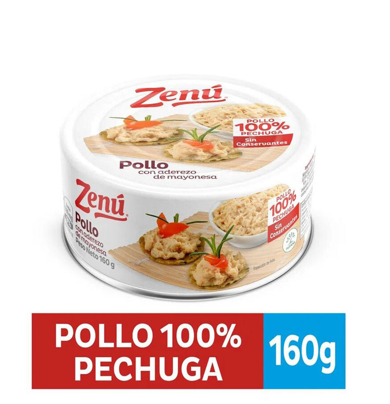 Pollo con Aderezo de Mayonesa Zenú X 160 Gramos