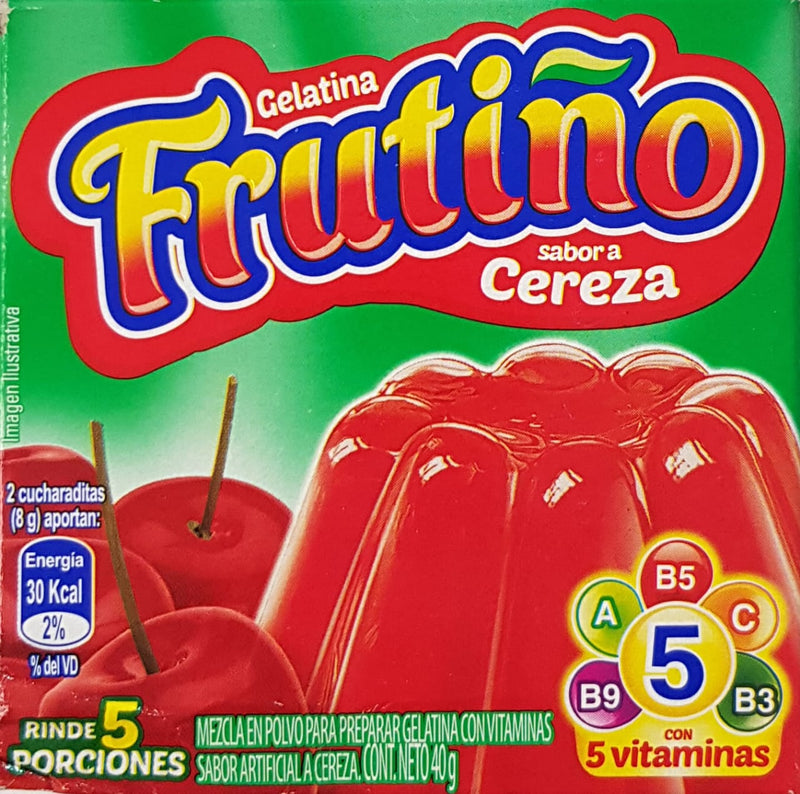 Gelatina Frutiño Cereza X 40 Gramos